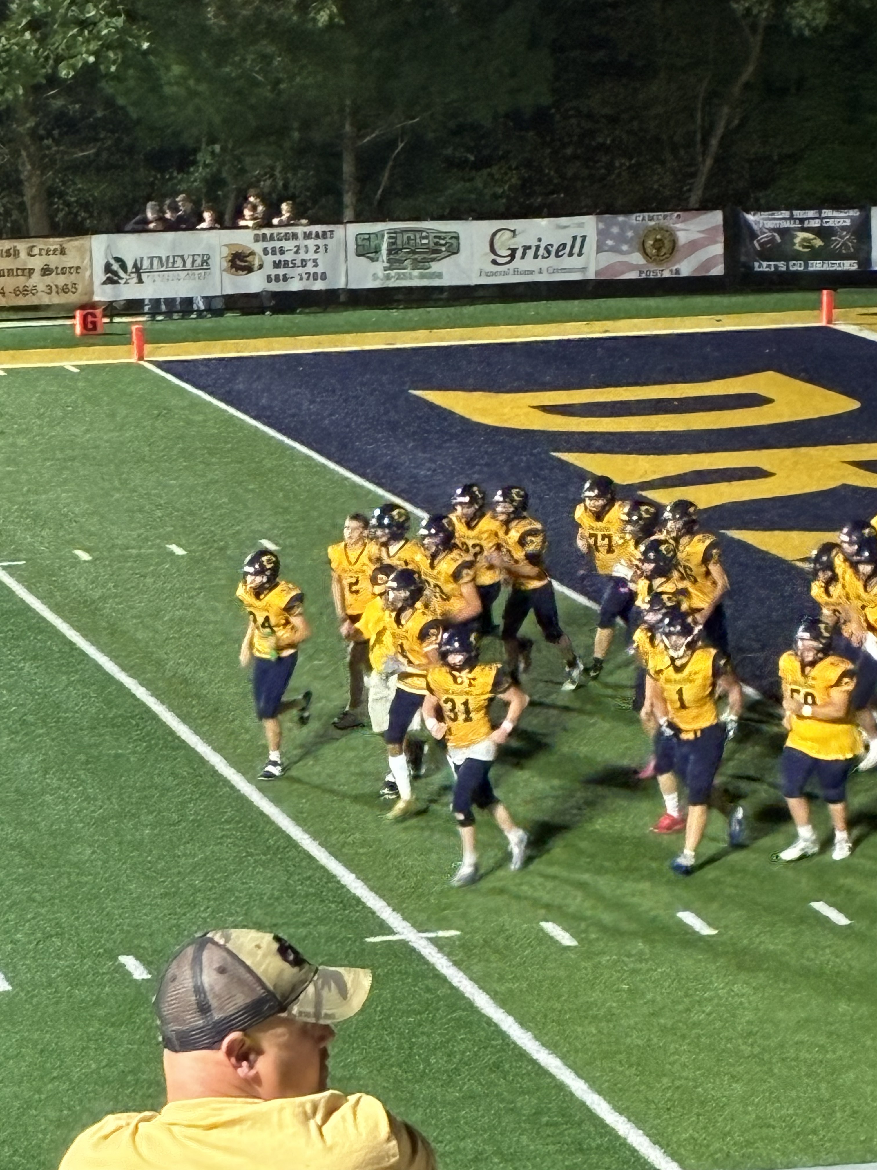 Cameron Dragons football team at their 2026 home opener