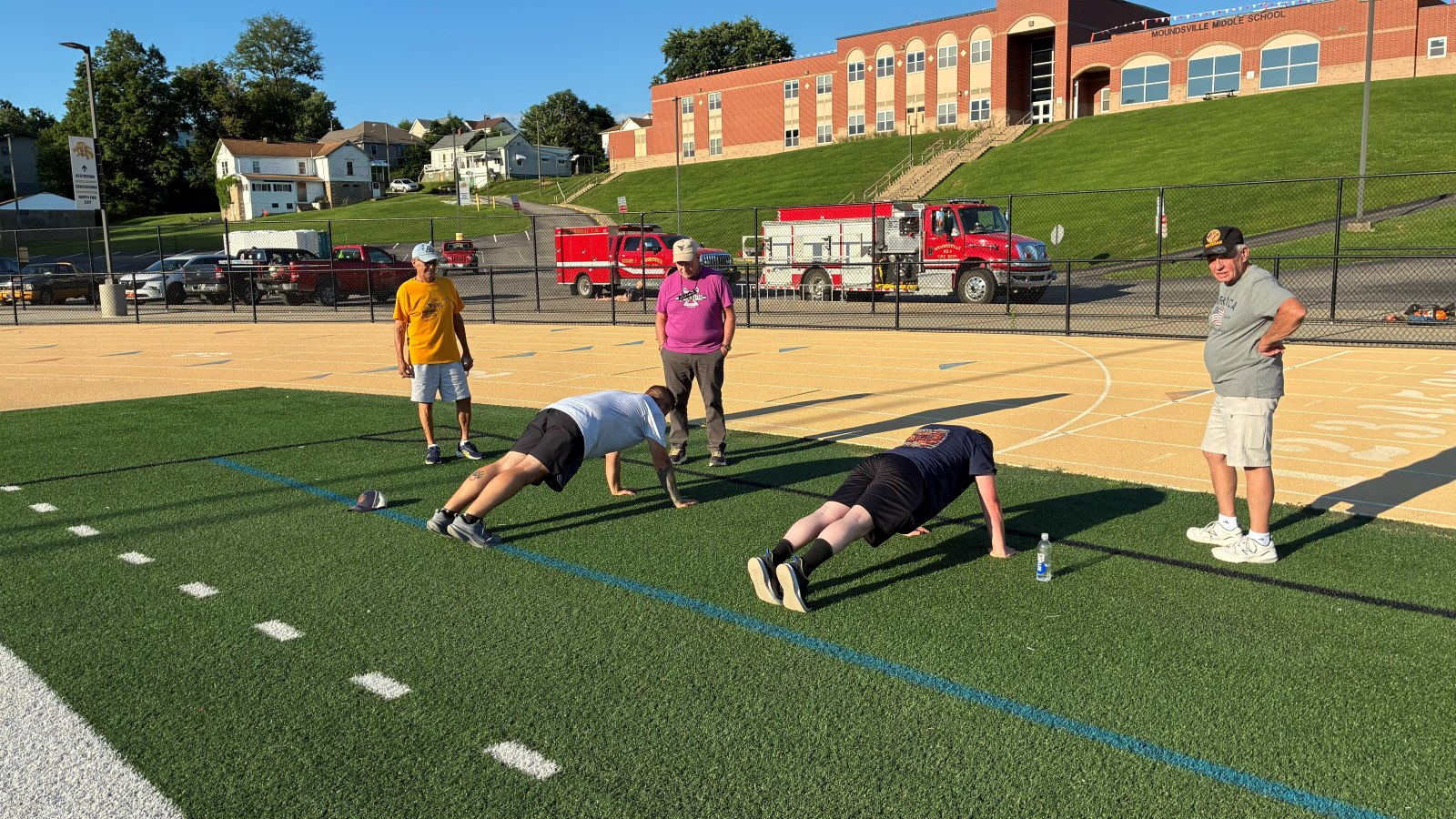 Jim Kudlak at firefighter candidate testing